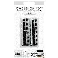 CABLE CANDY Snake - Spiral-Kabelbinder (Schwarz)