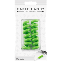 CABLE CANDY Snake - Spiral-Kabelbinder (Grün)