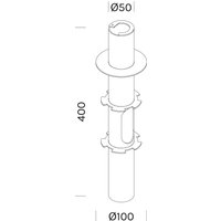 OLEV Bodenbefestigung für Sockelleuchte Grounding