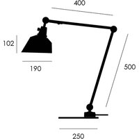 midgard modular TYP 551 Tischleuchte weiß 70 cm