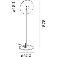 WEVER & DUCRÉ Mirro Stehlampe 2.0 schwarz/chrom