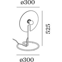 WEVER & DUCRÉ Mirro Tischlampe 1.0 schwarz/gold