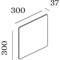 WEVER & DUCRÉ Miles 3.0 Wand 30x30cm marmor weiß