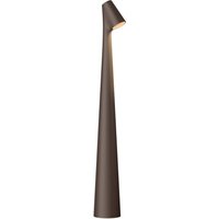 Vibia Africa LED-Tischlampe Höhe 40cm dunkelbraun