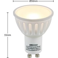 Arcchio LED-Reflektor GU10 100° 7W 3.000K 3er-Set