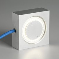 TECNOLUMEN Square LED-Tischleuchte blaue Zuleitung