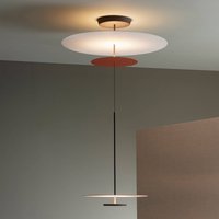 Vibia Flat LED-Hängelampe 3-flg. Ø 90cm terracotta