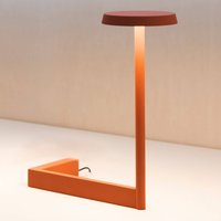 Vibia Flat LED-Tischleuchte Höhe 30 cm terracotta