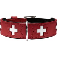 Hundehalsband Hunter Swiss 41-49 cm Rot/Schwarz