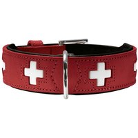 Hundehalsband Hunter Swiss Rot/Schwarz 30-34.5 cm