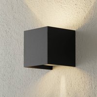 Helestra Siri 44 Außenwandlampe up/down schwarz