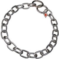 Hundehalsband Hs Sprenger Silberfarben 4 mm Verbindungen Halblang 69 cm