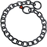 Hundehalsband Hs Sprenger Schwarz 4 mm Verbindungen Halblang 69 cm