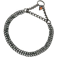 Hundehalsband Hs Sprenger Schwarz 2 mm Double Verbindungen 50 cm