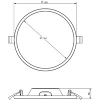 LED-Deckeneinbauleuchte Alya