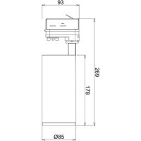 LED-Schienenstrahler Lucea 3-Phasen 20W weiß