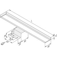 LED-Schrankaufbauleuchte Lugano 4.000K