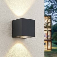 Arcchio Tassnim LED-Außenwandlampe grafit 2-flg.