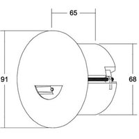 BRUMBERG Adapt wall LED-Einbauspot schwarz matt