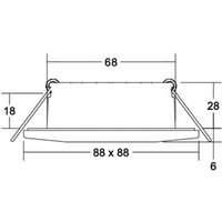 BRUMBERG Chooose LED-Einbaudownlight eckig