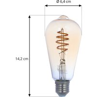 LUUMR Smart LED-Leuchtmittel E27 ST64 amber 4