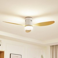 Lucande LED-Deckenventilator Kayu