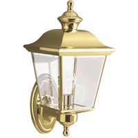 Außenwandlampe Bay Shore Fassung oben gold poliert