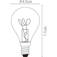 LED-Lampe E14 3W Tropfen amber 2.200K dimmbar