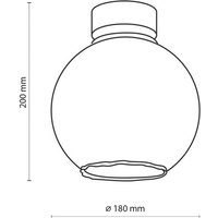 Deckenleuchte Devi aus Glas