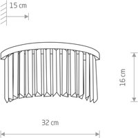 Wandleuchte Cristal