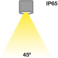 SLC MiniOne Fixed LED-Downlight IP65 schwarz 927