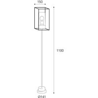 Wegeleuchte Cubic³ 3371 messing antik/klar