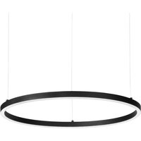 Ideal Lux LED-Hängelampe Oracle Slim Ø 70 cm schwarz 3.000 K