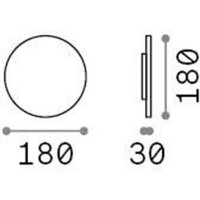 Ideal Lux LED-Außenwandleuchte Punto