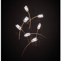 Slamp Tulip 7 LED-Hängelampe prisma/messing rund