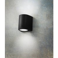 Außenwandlampe Marta 160 schwarz/gefrostet GU10 CCT up/down