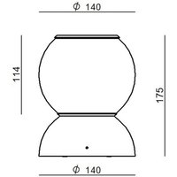 Stilnovo Gravitino LED-Deckenlampe drehbar schwarz