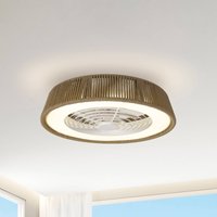 LED-Deckenventilator Polinesia Nautica DC leise Ø 65 cm CCT