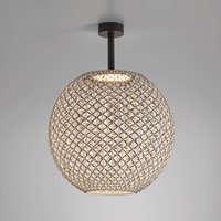 Bover Nans Sphere PF/80 LED-Außendeckenlampe braun