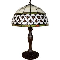 Tischlampe 5LL-6153; Ø 31cm Tiffany-Stil