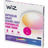 WiZ SuperSlim LED-Deckenleuchte RGBW Ø42cm weiß