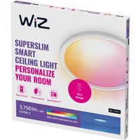 WiZ SuperSlim LED-Deckenleuchte RGBW Ø54cm weiß