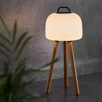 LED-Tischleuchte Kettle Tripod Holz