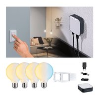 Paulmann Smart Home Bundle ZigBee 4x E27 7W LED G95 matt CCT