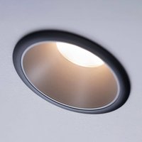 Paulmann Cole LED-Spotlight silber-schwarz 3er-Set