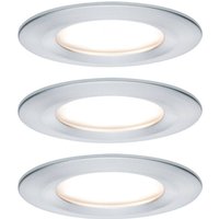 Paulmann LED-Einbauspot Nova Coin 3er aluminium rund dimmbar