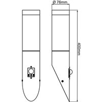 Außenwandleuchte Dody Sensor