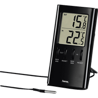 HAMA T-350 - LCD-Thermometer (Schwarz)