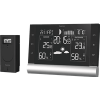 HAMA Black Line Plus - Wetterstation (Schwarz)