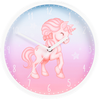 HAMA Magical Unicorn - Kinder-Wanduhr (Weiss)